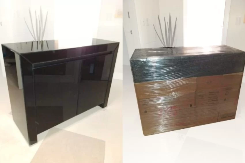Embalagem de mudanças