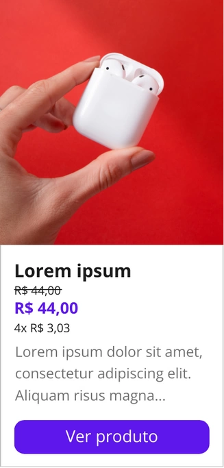 Catálogo de produtos