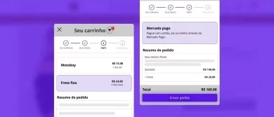 Frete e forma de pagamento