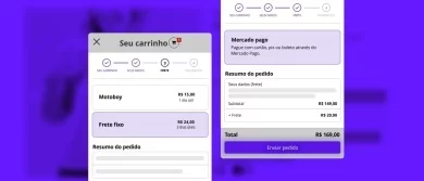 Frete e forma de pagamento